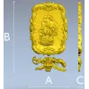 Ship Relief Plaque STL - 3D model for CNC router