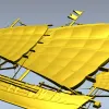 Декоративная джонка - 3D модель в формате STL для ЧПУ