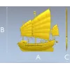 Декоративная джонка - 3D модель в формате STL для ЧПУ