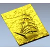 Парусник на волнах - 3D модель STL для ЧПУ
