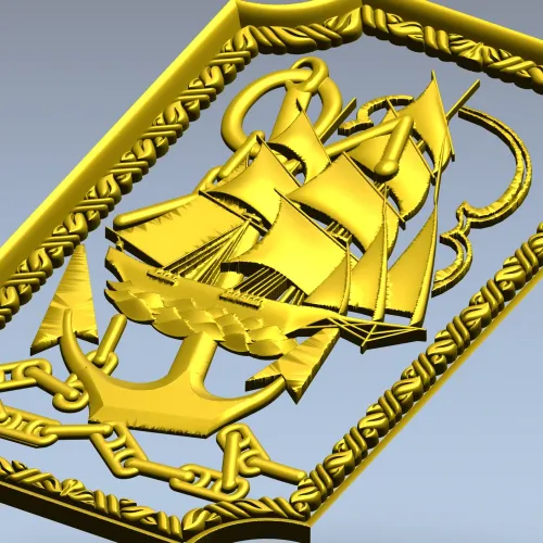 Якорный клипер - 3D модель STL для ЧПУ