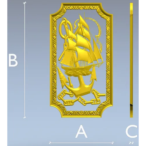 Якорный клипер - 3D модель STL для ЧПУ