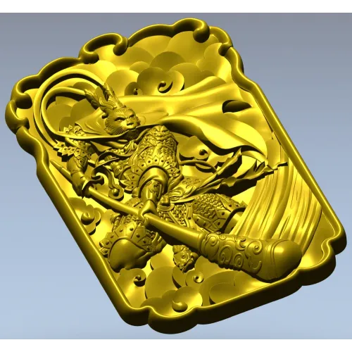 Sun Wukong Monkey King high-relief STL model for CNC milling