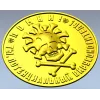 Coronavirus Skull Coin - STL 3D model for CNC
