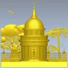 Костёльная ротонда - высокорельефная 3D модель STL для ЧПУ