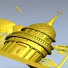 Костёльная ротонда - высокорельефная 3D модель STL для ЧПУ
