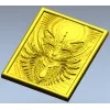 3D модель STL панно "Астральный кот" для ЧПУ - рельефное панно для фрезера