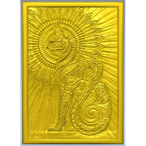 Кот-Солнце - рельефная 3D модель STL для ЧПУ