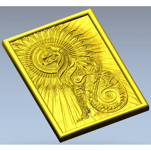 Кот-Солнце - рельефная 3D модель STL для ЧПУ