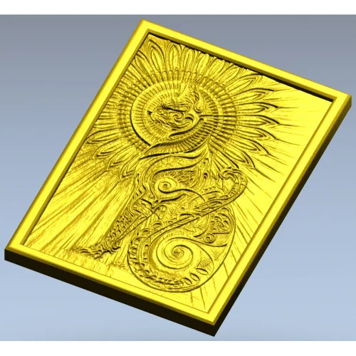 Кот-Солнце - рельефная 3D модель STL для ЧПУ