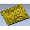 Барочная панель "Котёнок" - 3D модель STL для ЧПУ