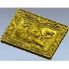 Барочная панель "Котёнок" - 3D модель STL для ЧПУ