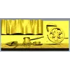 Кофейное панно в низком рельефе - стл модель для ЧПУ