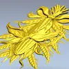 Corn & Wheat High-Relief STL for CNC