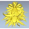Corn & Wheat High-Relief STL for CNC