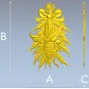 Corn & Wheat High-Relief STL for CNC