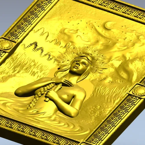 Купальская ночь - рельефная 3D модель в формате STL для ЧПУ