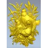 3D модель STL панно "Три курочки в траве" для ЧПУ
