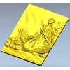 3D панно "Лада и Лебедь" - stl модель для ЧПУ