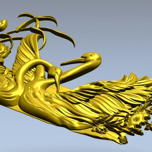 Парные лебеди - 3D модель STL для ЧПУ