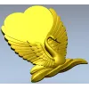 Лебединое Сердце - 3D модель STL для ЧПУ