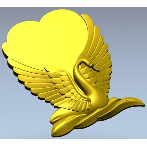 Лебединое Сердце - 3D модель STL для ЧПУ