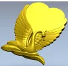 Лебединое Сердце - 3D модель STL для ЧПУ