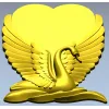 Лебединое Сердце - 3D модель STL для ЧПУ