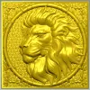 Рельефный медальон с головой льва - STL для ЧПУ