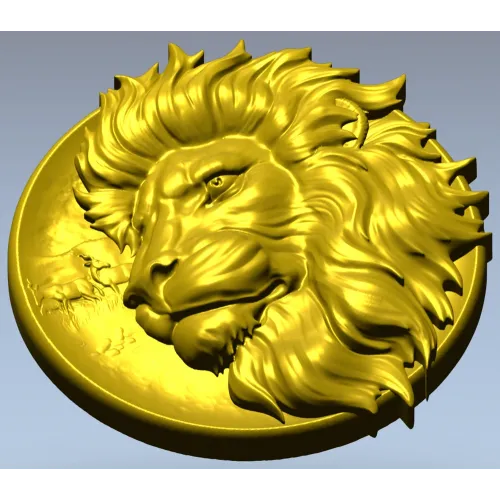 3D модель STL "Царский Медальон" - медальон с львом для ЧПУ