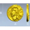 3D модель STL "Царский Медальон" - медальон с львом для ЧПУ