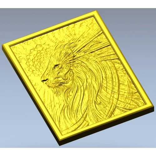 Рельефная 3D модель "Царский Лев" - STL для ЧПУ