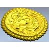 Медальон с львом - 3D модель STL для ЧПУ
