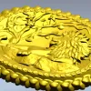 Медальон с львом - 3D модель STL для ЧПУ