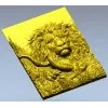 Рельефная 3D модель льва для ЧПУ - панно "Царь охоты"