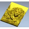 Рельефная 3D модель льва для ЧПУ - панно "Царь охоты"