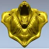 Лев в грозном рыке - 3D модель STL для ЧПУ