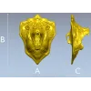 Лев в грозном рыке - 3D модель STL для ЧПУ