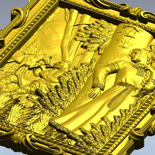 Резное панно "Лель" - 3D модель STL для ЧПУ