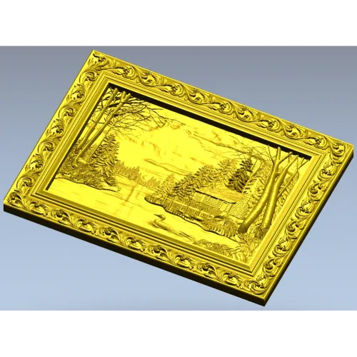 STL модель панно "Лесная Рапсодия" - 3D рельеф для ЧПУ