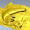 Прыжок форели - 3D модель STL для фрезеровки на ЧПУ