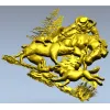 Forest Struggle - high-relief STL 3D model for CNC carving