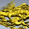 Forest Struggle - high-relief STL 3D model for CNC carving