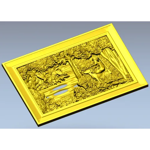 Forest Glade Relief - STL 3D model for CNC carving