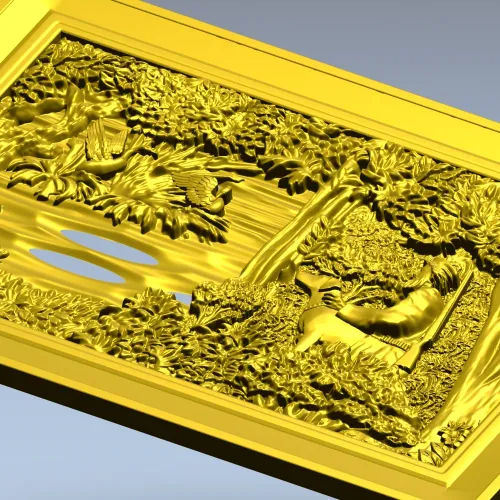 Forest Glade Relief - STL 3D model for CNC carving