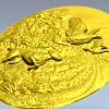 STL 3D модель "Лесополоса" - рельефное панно с охотничьим сюжетом