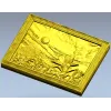 Sunlit Lily Meadow - STL 3D model for CNC carving