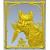 Панно с лисой и птицей - 3D модель STL для ЧПУ