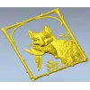 Панно с лисой и птицей - 3D модель STL для ЧПУ