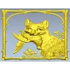 Панно с лисой и птицей - 3D модель STL для ЧПУ